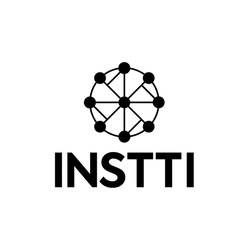 logo-instti Circular network icon with interconnected nodes above the bold INSTTI logo text.